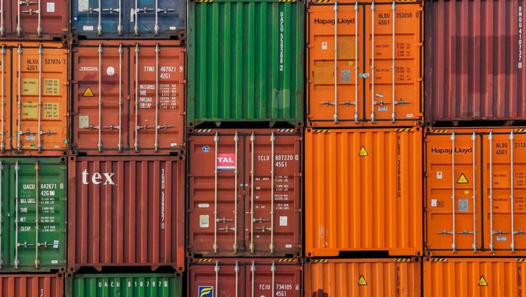FILE IMAGE - A view of containers full of goods at the port of Livorno on Oct. 28, 2021, in Livorno, Italy. (Photo by Laura Lezza/Getty Images)