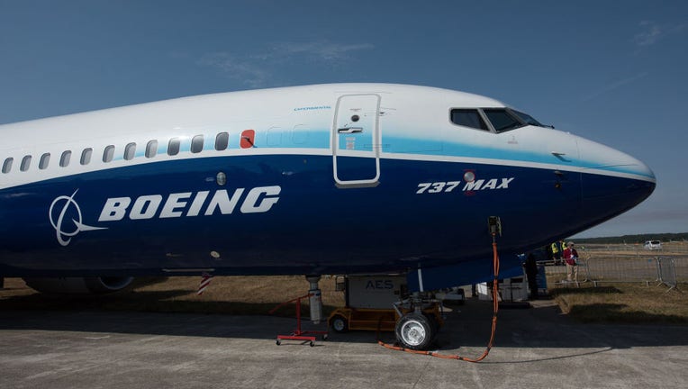 FILE IMAGE - The Boeing 737 MAX aircraft is displayed during the Farnborough International Airshow 2022 on July 18, 2022, in Farnborough, England. (Photo by John Keeble/Getty Images)
