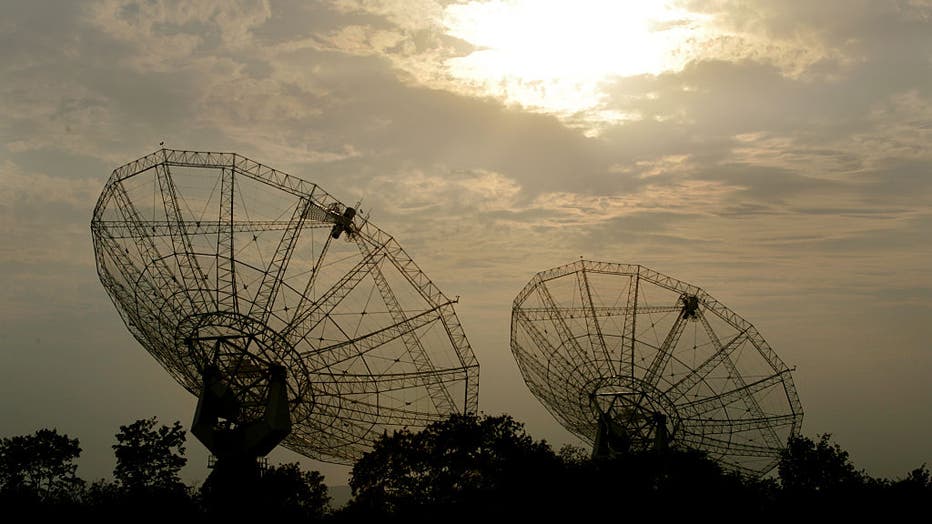 India's Giant Metrewave Radio Telescope is pictured in a file image. (Photo by Satish Bate/Hindustan Times via Getty Images)