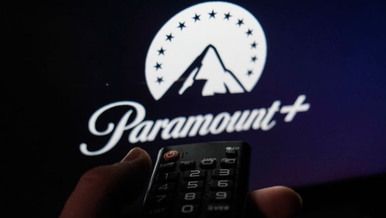 FILE IMAGE - A TV remote is seen with the Paramount+ logo displayed on a screen in this illustration photo taken on Feb. 6, 2022. (Photo by Jakub Porzycki/NurPhoto via Getty Images)