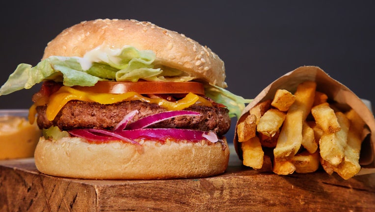 FILE IMAGE - Hamburger and fries in Toronto, Ontario, Canada, on Jan. 5, 2023. (Photo by Creative Touch Imaging Ltd./NurPhoto via Getty Images)