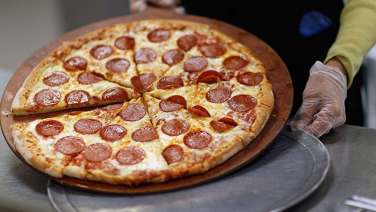 FILE - A pizza is shown on Nov. 18, 2011, in Miramar, Florida. (Photo by Joe Raedle/Getty Images)