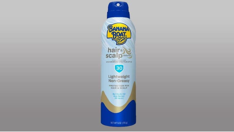 Edgewell Personal Care Company expanded its voluntary nationwide recall of three batches of Banana Boat Hair & Scalp Sunscreen Spray SPF 30. (Edgewell Personal Care/FDA)