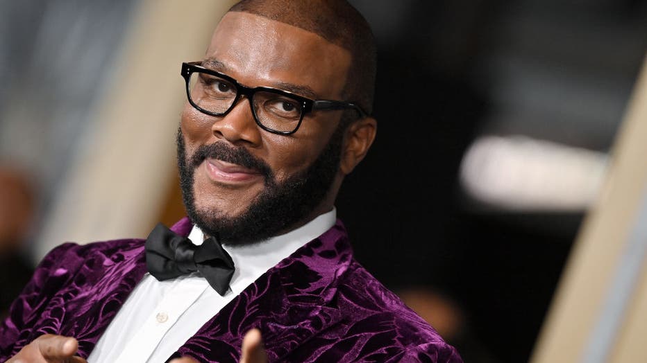 Tyler Perry attends Marvel Studios' "Black Panther 2: Wakanda Forever" Premiere at Dolby Theatre on Oct. 26, 2022, in Hollywood, California. (Photo by Axelle/Bauer-Griffin/FilmMagic)