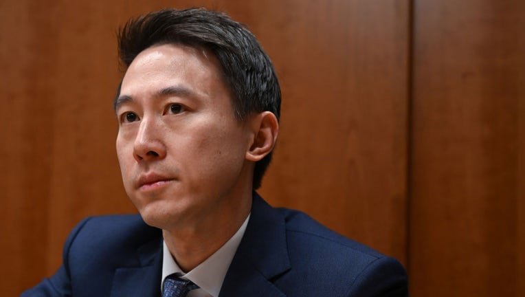 TikTok CEO Shou Zi Chew is interviewed at offices the company uses on Feb. 14, 2023, in Washington, D.C. (Photo by Matt McClain/The Washington Post via Getty Images)