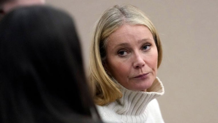 Actress Gwyneth Paltrow looks on before leaving the courtroom, where she is accused in a lawsuit of crashing into a skier during a 2016 family ski vacation, leaving him with brain damage and four broken ribs, March 21, 2023, in Park City, Utah. (Photo by Rick Bowmer-Pool/Getty Images)