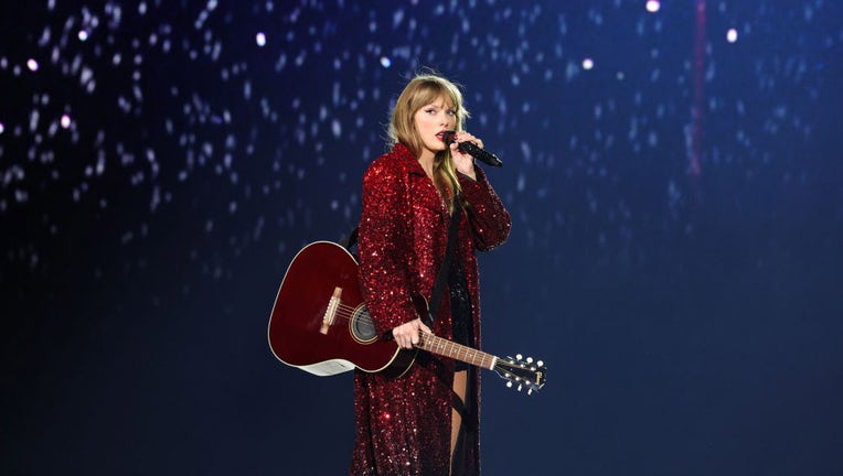 FILE - Taylor Swift performs onstage during the "Taylor Swift | The Eras Tour" at Allegiant Stadium on March 24, 2023, in Las Vegas, Nevada. (Photo by Ethan Miller/TAS23/Getty Images for TAS Rights Management)
