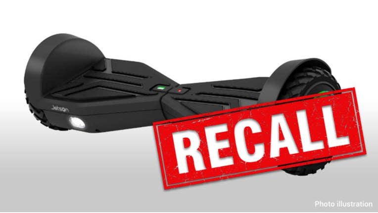 Recalled Jetson Rogue Self-Balancing Scooter/Hoverboard (side view) (CPSC/ Jetson Electric Bikes)