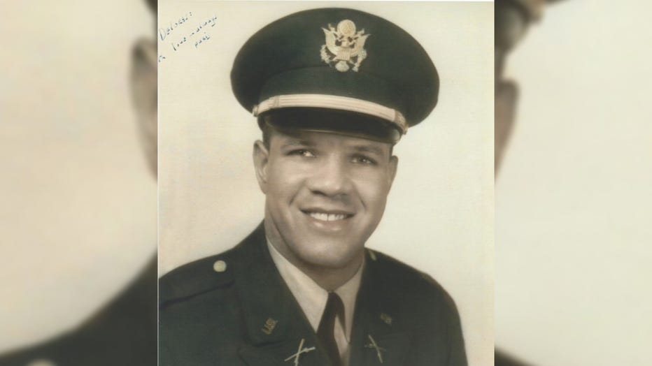 Then-Capt. Paris Davis poses for an official U.S. Army service photo circa early 1960s. (Credit: U.S. Army photo)