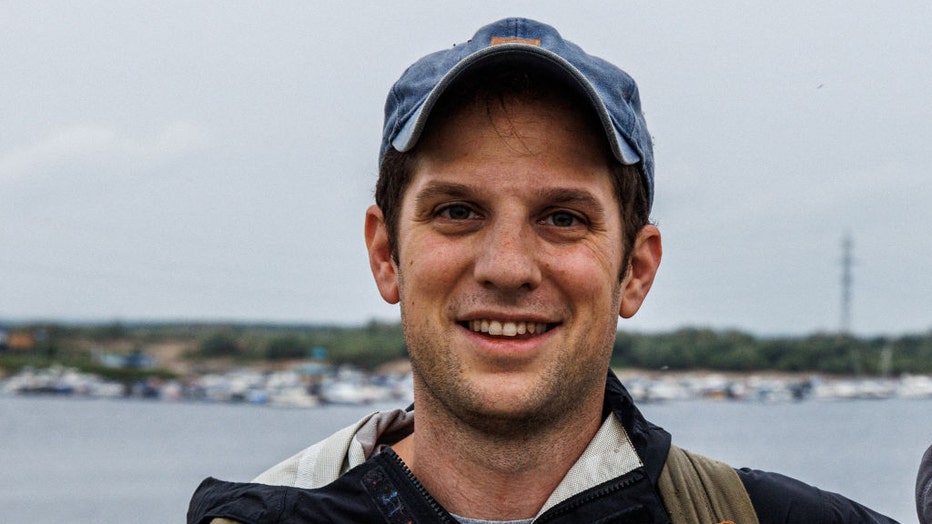 FILE - A picture taken on July 24, 2021, shows journalist Evan Gershkovich. The US reporter for The Wall Street Journal newspaper has been detained in Russia for espionage, Russian news agencies reported on March 30, 2023, citing the FSB security services. (Photo by DIMITAR DILKOFF/AFP via Getty Images)