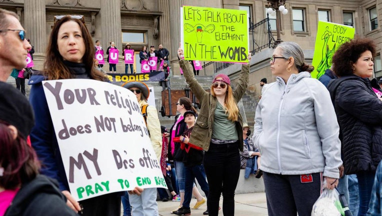 FILE - Multiple protests against the Supreme Court decision have taken place in Boise. (Sarah A. Miller/Idaho Statesman/Tribune News Service via Getty Images)