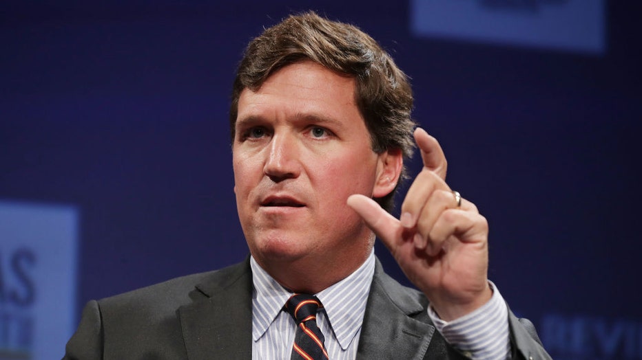 FILE - Fox News host Tucker Carlson is pictured during the National Review Institutes Ideas Summit at the Mandarin Oriental Hotel March 29, 2019, in Washington, D.C. (Photo by Chip Somodevilla/Getty Images)