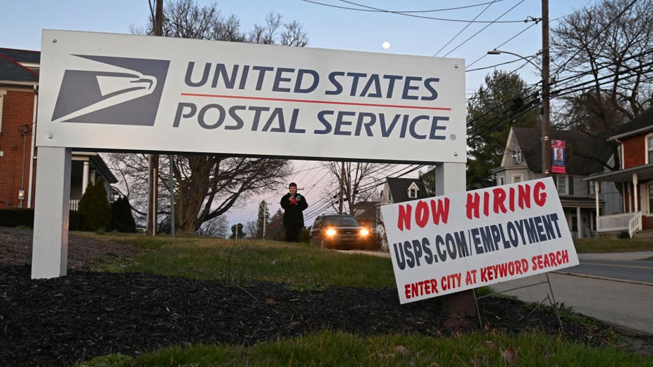 There are openings at the post office in Quarryville, Pennsylvania on March 5, 2023. (Photo by Michael S. Williamson/The Washington Post via Getty Images)