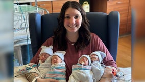 Alabama couple welcome rare quadruplets: 2 sets of identical twins