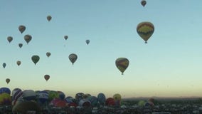 Video shows hot air balloons soaring over New York State Park