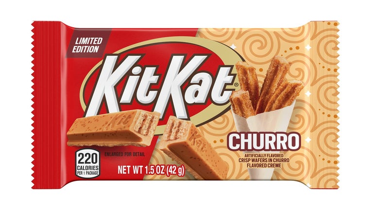 Photo of the Kit Kat brand’s latest release, KIT KAT Churro. (Credit: Provided)