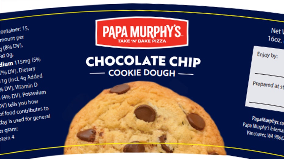 The Papa Murphy’s chocolate chip cookie dough is pictured in a provided image (Credit: CDC)