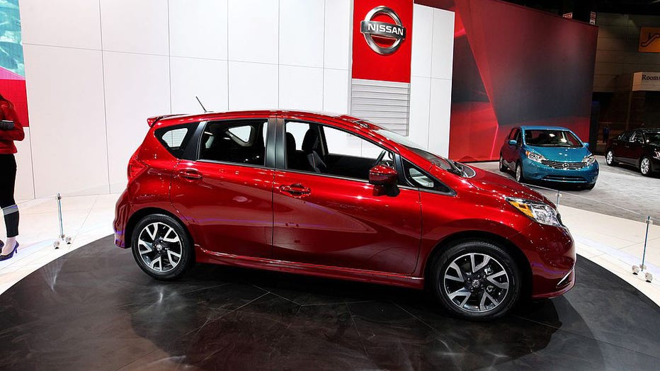 FILE - 2014 Nissan Versa, at the 106th Annual Chicago Auto Show, at McCormick Place in Chicago, Illinois on FEB. 7, 2014. (Photo By Raymond Boyd/Getty Images)