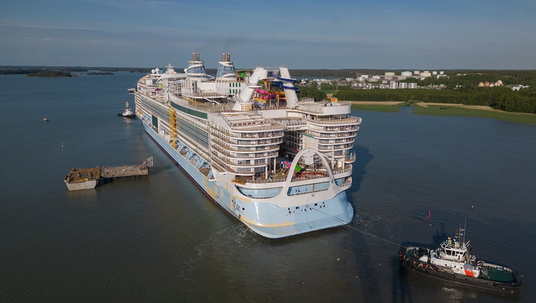 Royal Caribbean’s Icon of the Seas is pictured in a provided image. (Credit: Royal Caribbean International)