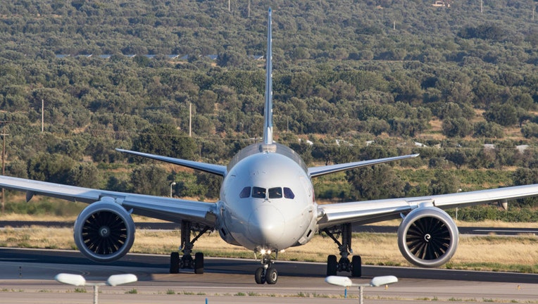 FILE IMAGE - A passenger aircraft as seen taxiing. (Photo by Nicolas Economou/NurPhoto via Getty Images)