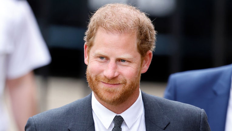 FILE - Prince Harry, Duke of Sussex arrives at the Royal Courts of Justice on March 30, 2023 in London, England. (Photo by Max Mumby/Indigo/Getty Images)