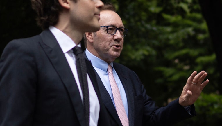 Actor Kevin Spacey arrives at Southwark Crown Court at on June 28, 2023, in London, England. (Photo by Dan Kitwood/Getty Images)