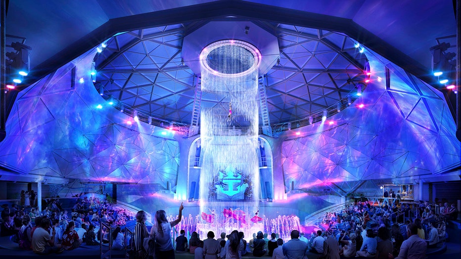 Perched at the top of Icon of the Seas, the new AquaDome is a 