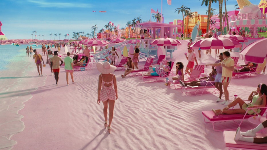 Barbie store beach movie