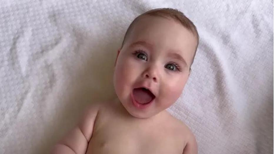 Isa Slish, a baby from Edmond, Oklahoma, was selected as the 2022 Gerber Spokesbaby and Chief Growing Officer. (Photo credit: Provided / Gerber)