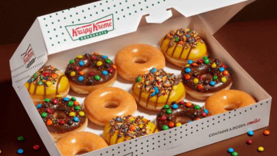 Krispy Kreme and M&M's team up for launch of new donuts for first time ever