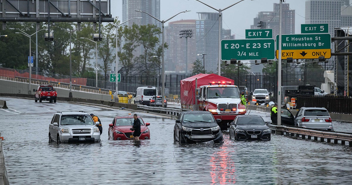 NYC deluged by rainfall in one of city’s wettest days in decades ...