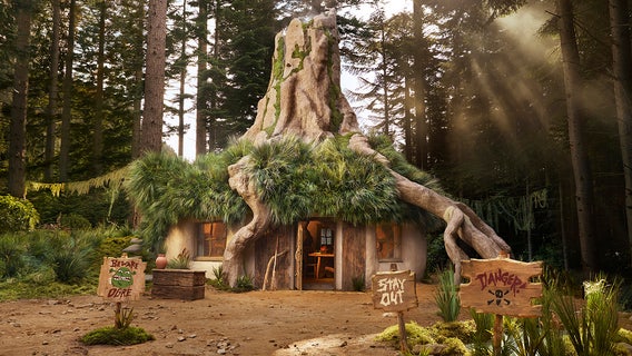 ‘Get into my swamp!’: Spend the night in Shrek’s mud-laden treehouse for free