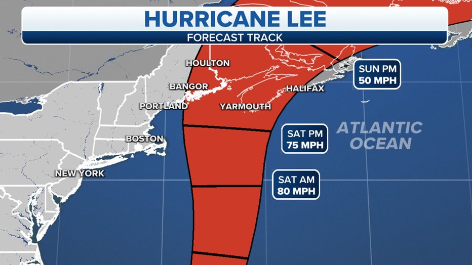 Path of Hurricane Lee 2023: Expected to peak Saturday in Boston