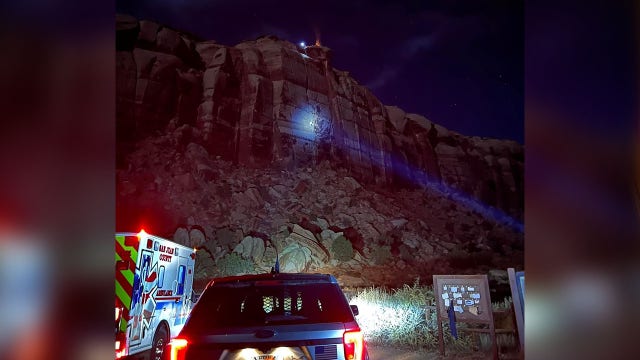 Utah climber rescued after getting stuck in cliff face crack for 12 hours