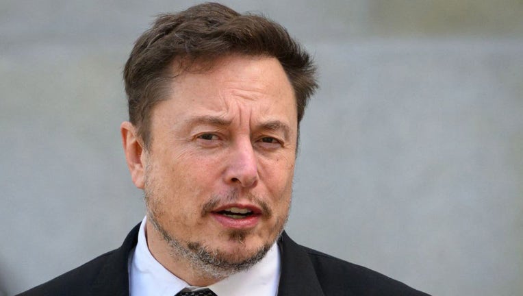 FILE - X (formerly Twitter) CEO Elon Musk leaves a US Senate bipartisan Artificial Intelligence (AI) Insight Forum at the US Capitol in Washington, DC, on Sept.13, 2023. (Photo by MANDEL NGAN/AFP via Getty Images)