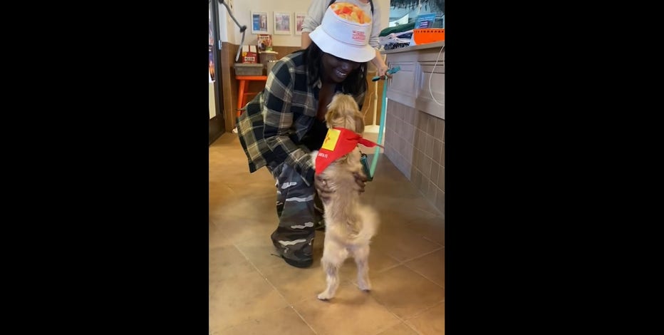 Maryland woman flies across the country to reunite with her lost dog