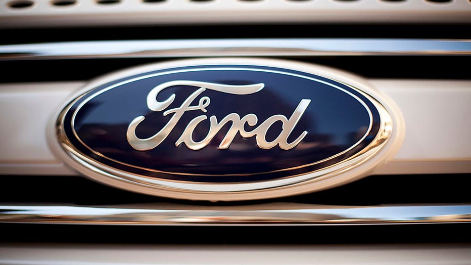 FILE - The Ford Motor Co. logo is displayed on the front of a 2011 Ford Explorer sport-utility vehicle (SUV) during its unveiling in New York, U.S., on Monday, July 26, 2010. Photographer: Michael Nagle/Bloomberg via Getty Images