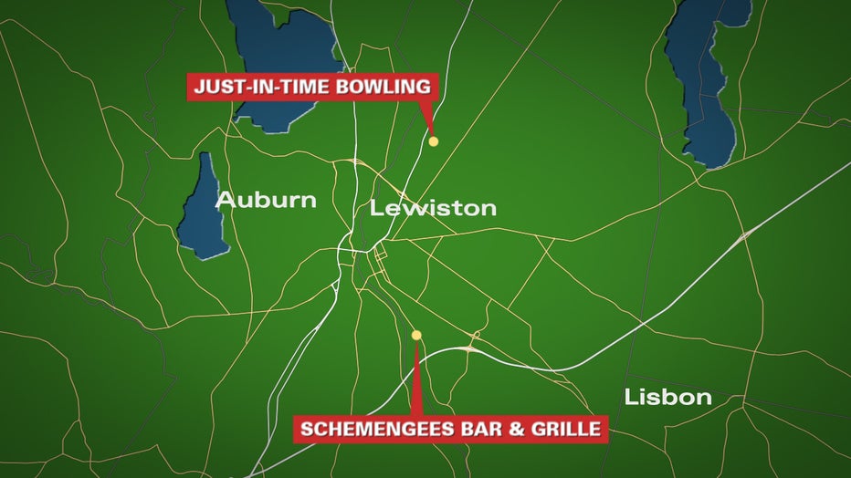 Authorities said the shooting locations occurred at Schemengees Bar and Grille and at Sparetime Recreation, recently renamed to Just-In-Time Recreation, a bowling alley about 4 miles away.