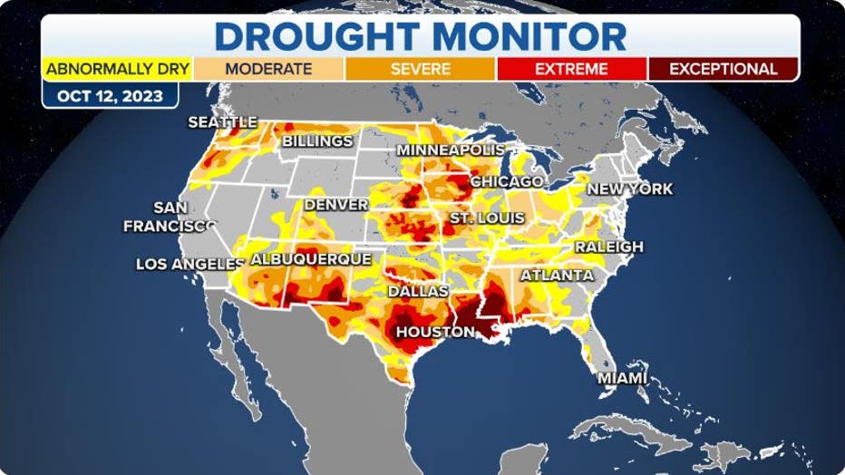 Current drought map. (FOX Weather)