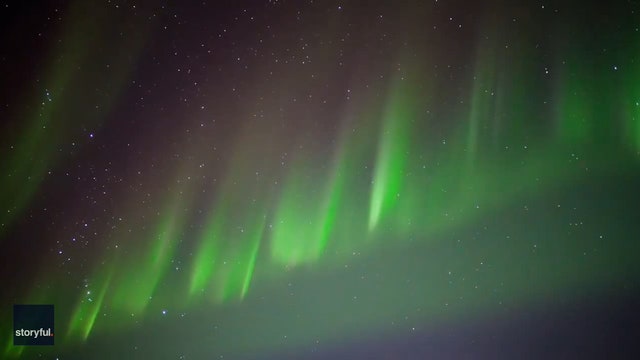 Watch: Auroral beads dance across starry sky
