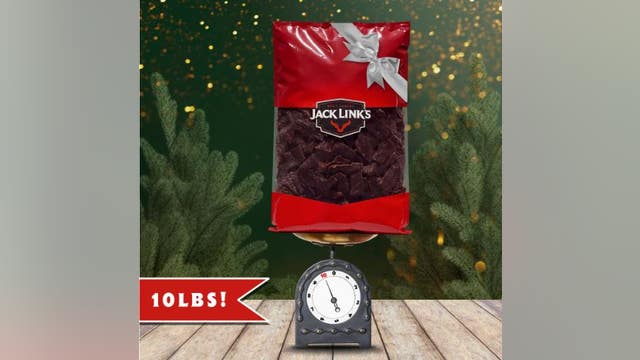 Jack Link's selling 10-pound bag of jerky for the holidays with meat-scented wrapping paper