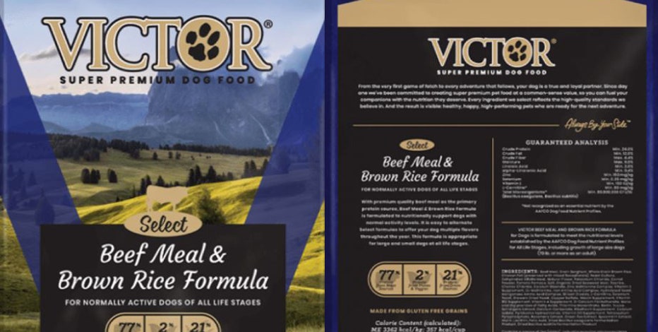 Victor dog food recall 2024 history