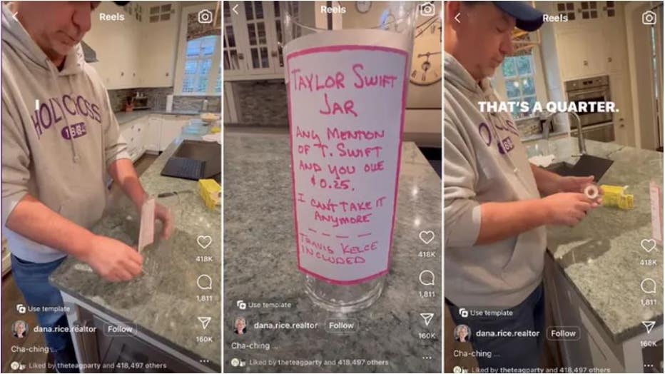 Rice has used up all of her quarters already — and will be putting the jar payment toward future Taylor Swift tickets. (Dana Rice)