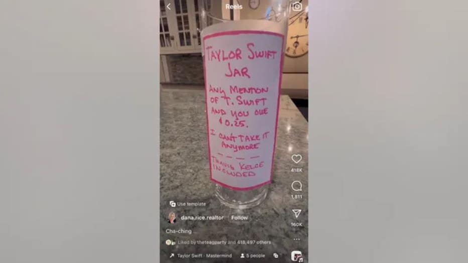 Maryland wife must pay fine to 'Taylor Swift jar' if she mentions