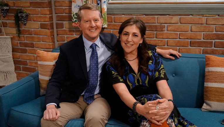 FILE - L-R: Guest star Ken Jennings and Mayim Bialik in the Call Me Ken Jennings episode of CALL ME KAT airing Thursday, September 29, 2023, (9:30-10:00 PM ET/PT) on FOX. (Photo by FOX via Getty Images)
