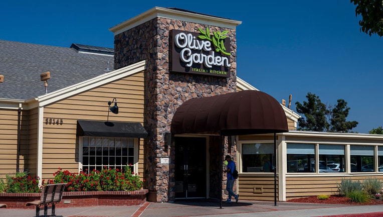 FILE - An Olive Garden restaurant in Fremont, California, US, on Thursday, Sept. 14, 2023. Photographer: David Paul Morris/Bloomberg via Getty Images