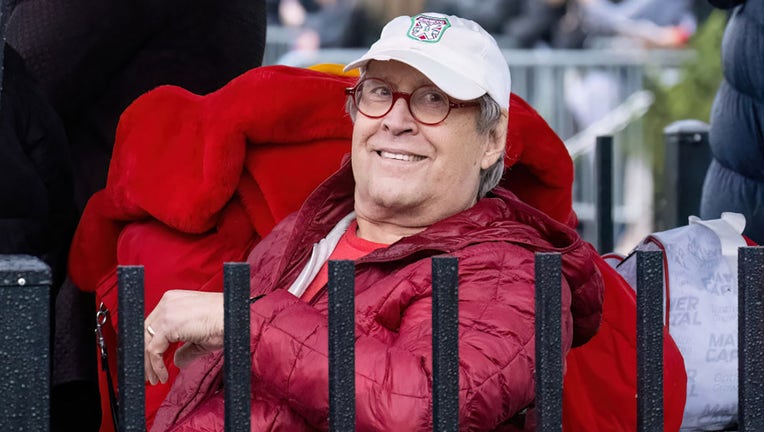 Comedian/actor Chevy Chase is seen during the grand opening of the Rocky Shop as the City of Philadelphia declares December 3 