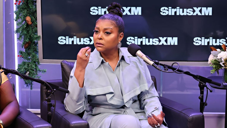 Taraji P. Henson takes part in SiriusXMs Town Hall With The Cast Of The Color Purple Hosted By Gayle King at SiriusXM Studios on Dec. 11, 2023, in New York City. (Photo by Cindy Ord/Getty Images for SiriusXM)