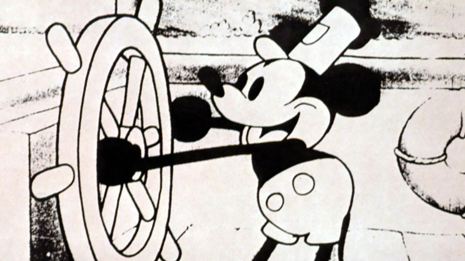 Steamboat Willie, Mickey Mouse, 1928. (Photo by LMPC via Getty Images)