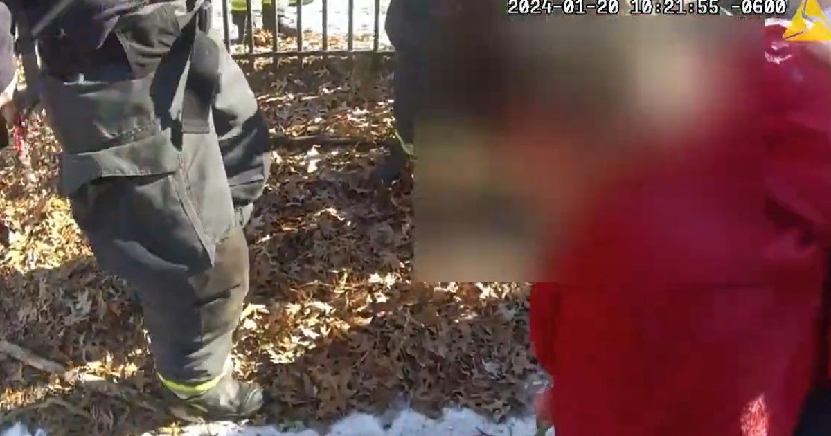 Watch: Quick-thinking officer rescues child from partially frozen pond ...